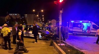 Palandöken'de  trafik kazası: 2 yaralı